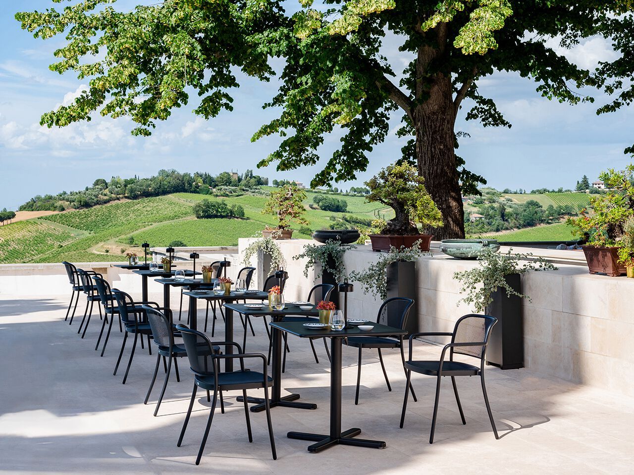 Стальной садовый стул с подлокотниками emu кафе ARCH-00078509 - Вид №5