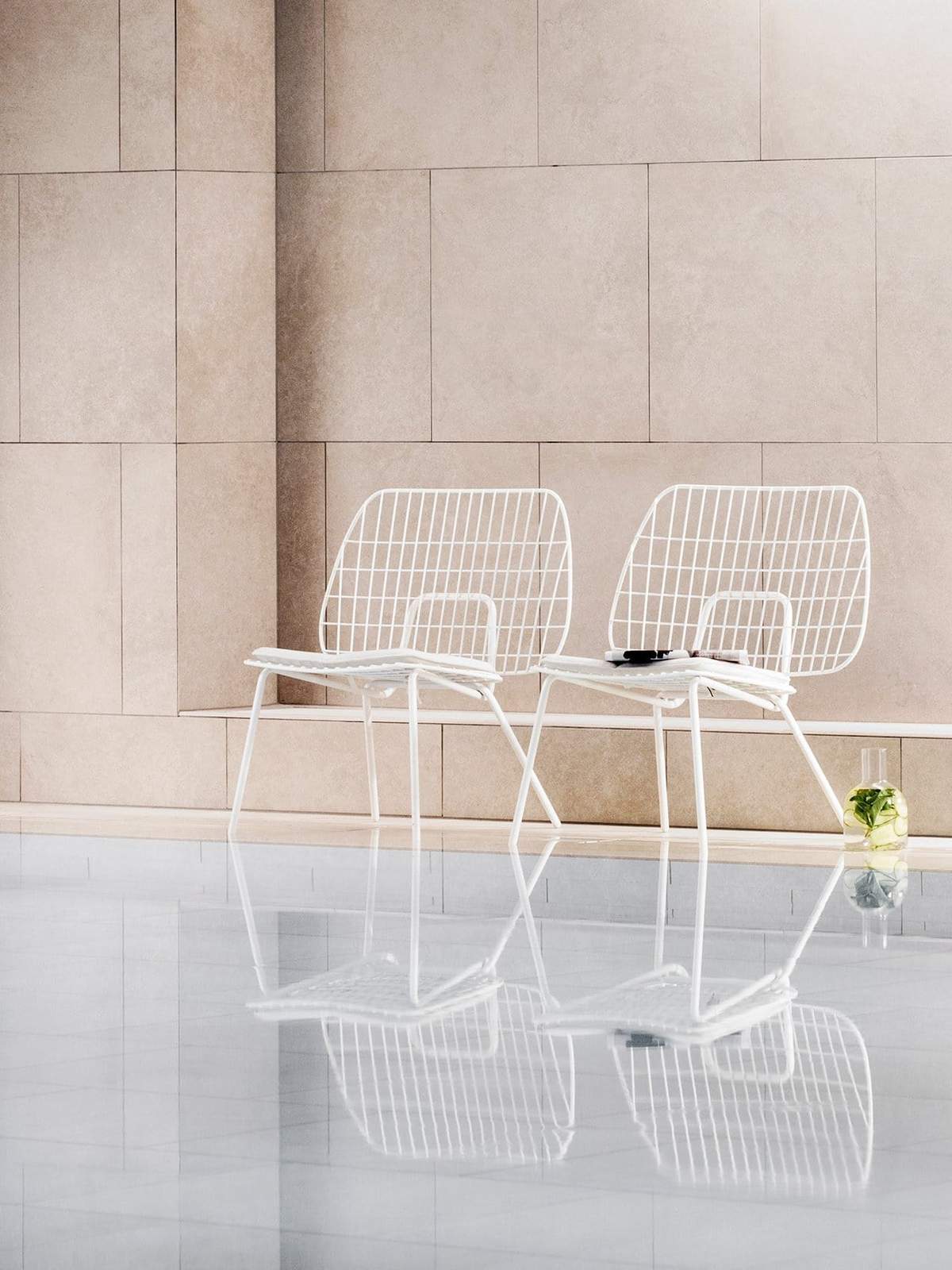 9500539 MENU WM String Lounge Chair Черный  - Вид №1