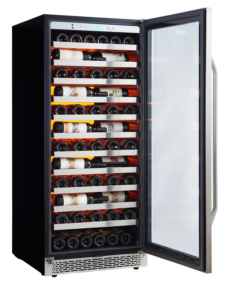 9189163 Винный шкаф Cavanova CV102-1TL серебристый STDN-0028242 - Вид №10