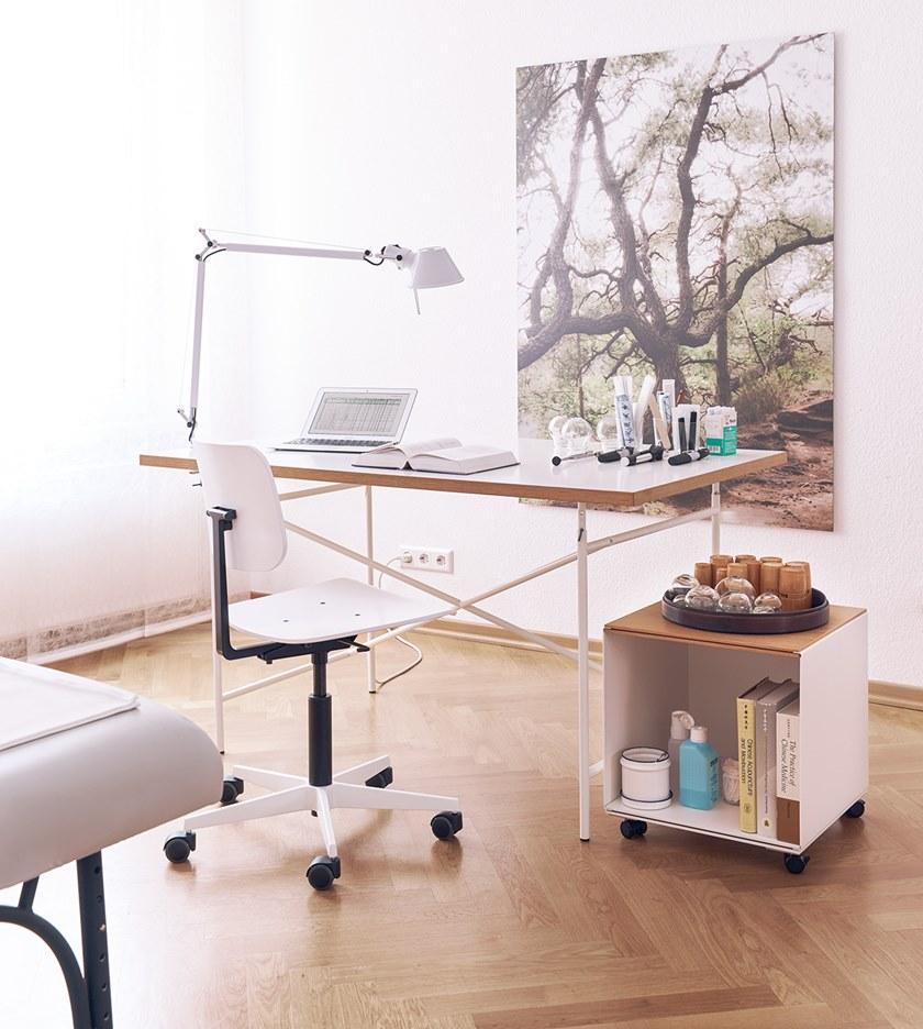 Richard Lampert Прямоугольный стол из стали и дерева с регулируемой высотой Eiermann sun-id-1382013 - Вид №7