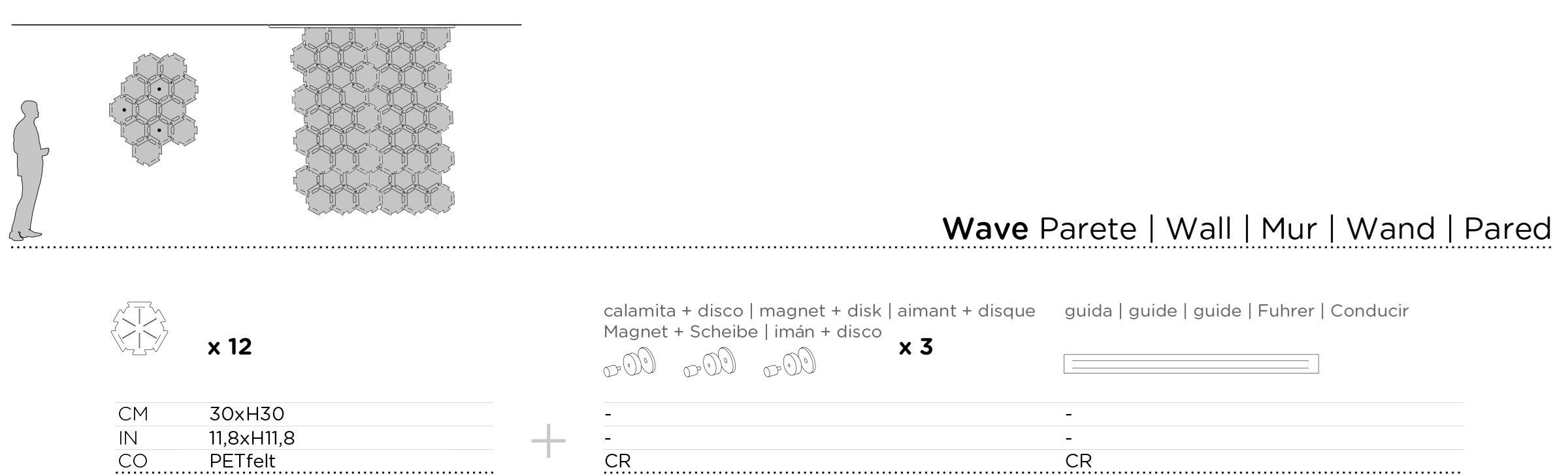 Акустическая подвесная панель из ПЭТ Slalom войлок ARCH-00038651 - Вид №6