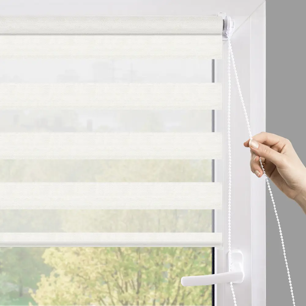 Рулонная штора день-ночь MIAMOZA Москва 120x175 см бежевая 89411411 STLM-1574089 - Вид №5