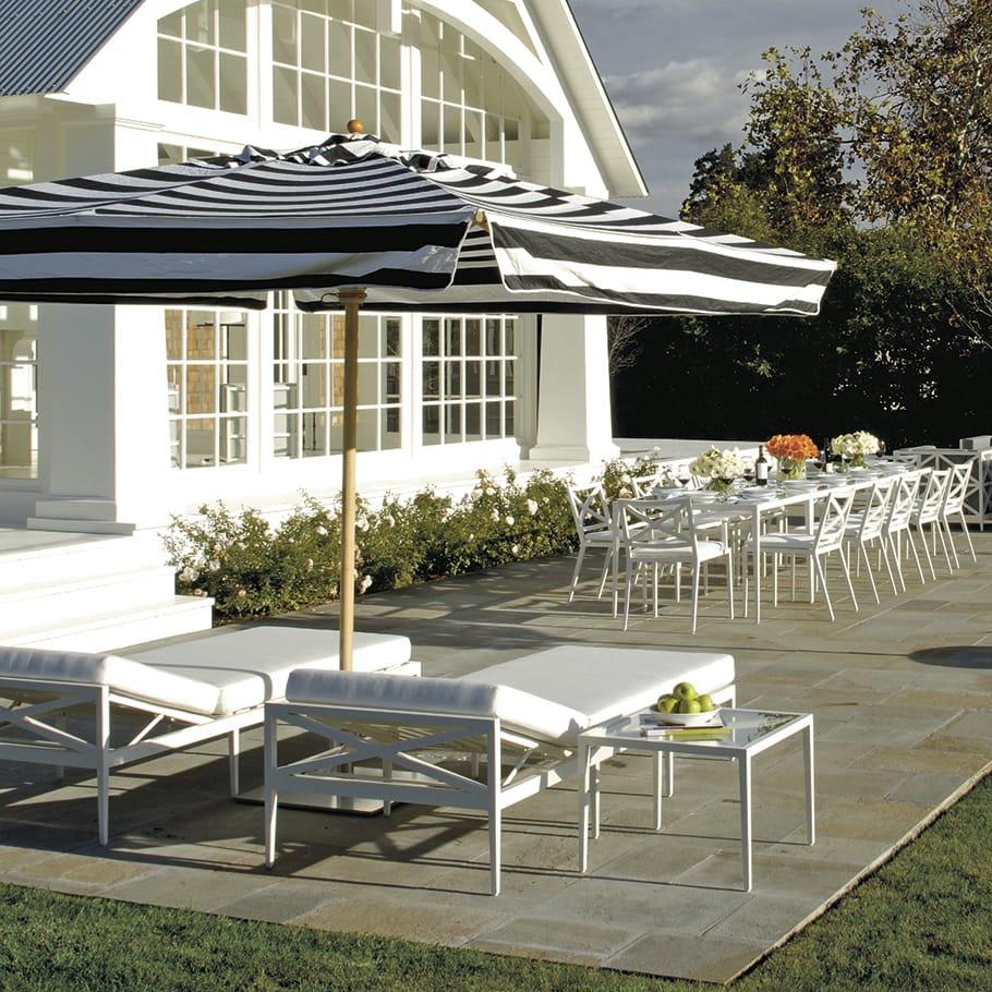 Прямоугольный обеденный стол из алюминия и стекла JANUS et Cie Azimuth ARCH-00024826 - Вид №2