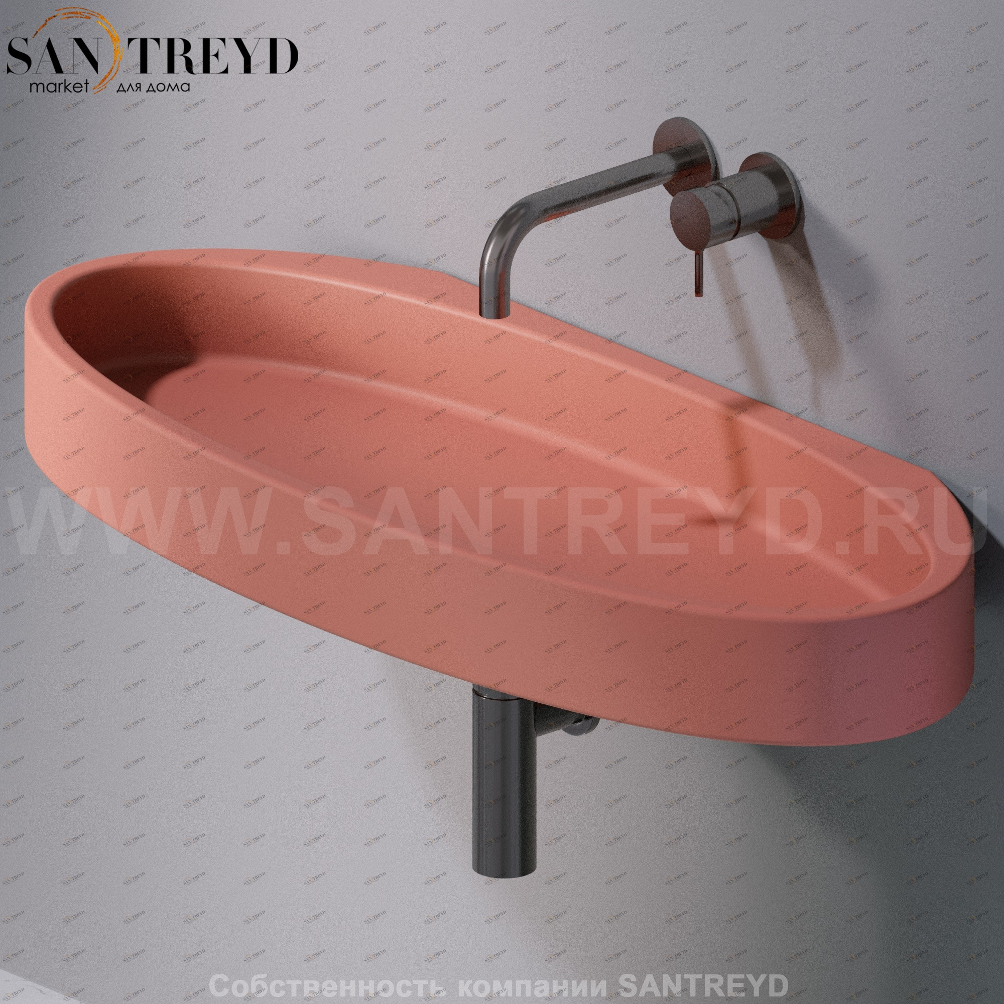 L016T1RPV4.142 Подвесная раковина настенная овальная A. e T. Italia P35 AeT ITALIA