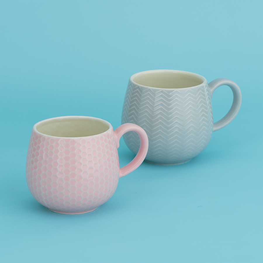 2002.105 Кружка embossed, 350 мл, розовая Mason Cash  - Вид №3