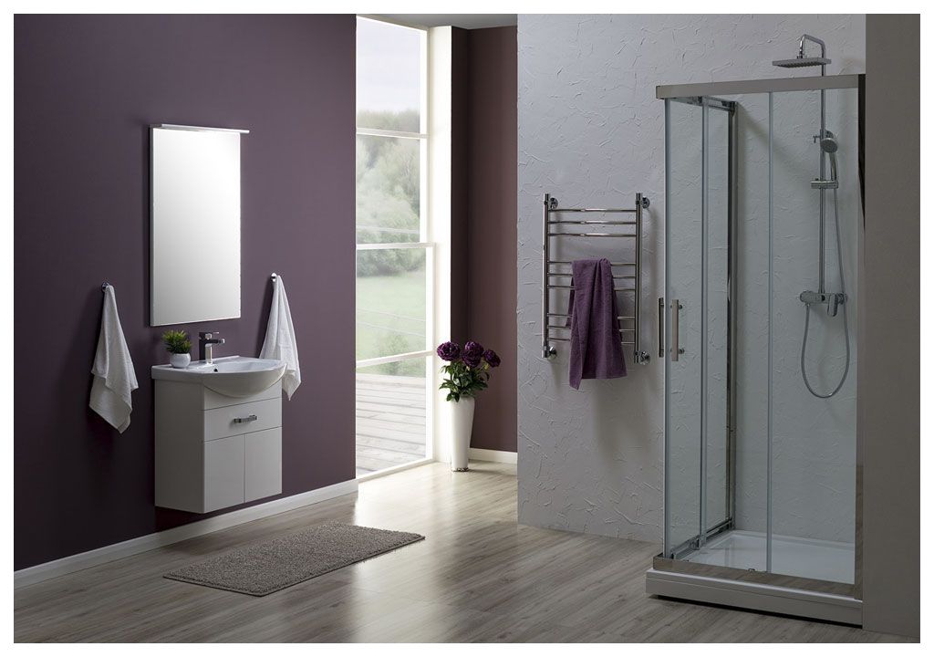 Тумба под раковину Aquanet Ирис 60 белый (1 ящик, 2 дверцы) sun-id-270536 - Вид №4