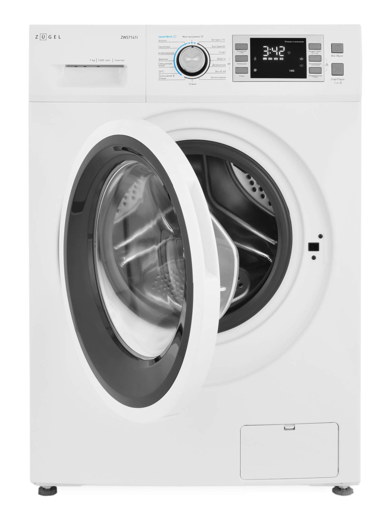 9982985 Стиральная машина ZUGEL ZWS7141I белый STDN-0062929 - Вид №1