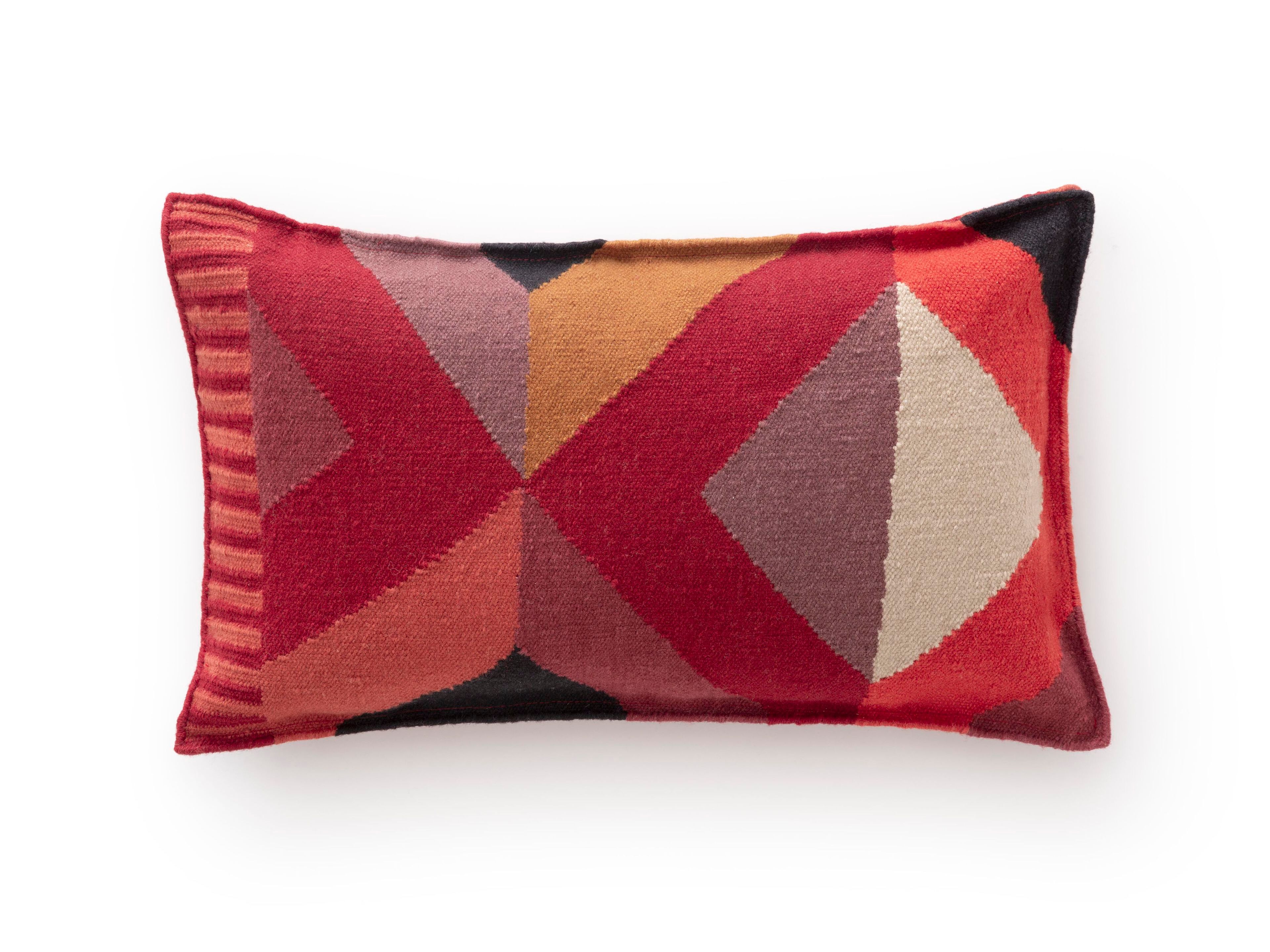 Съемная шерстяная подушка с геометрическим рисунком GAN Vanguardias ARCH-00072484