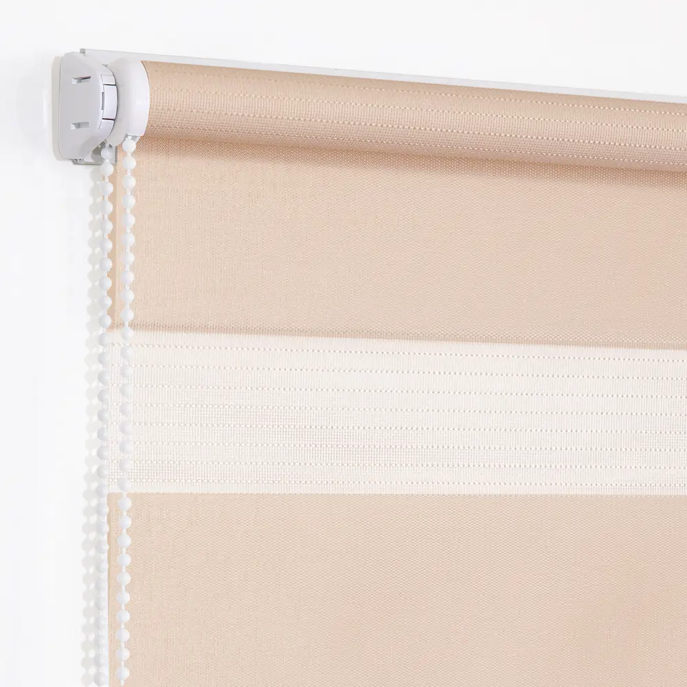 Штора рулонная день-ночь Мелоди 120x190 см пудра MIAMOZA STLM-2111786 - Вид №1