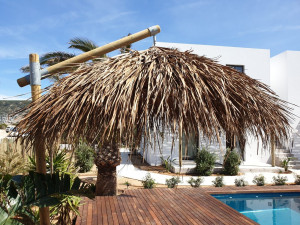 Makuti открытый зонтик с деревянным полюсом