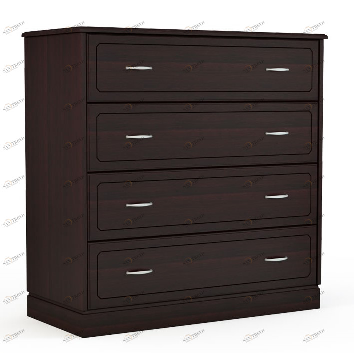 Комод с 4 ящиками коричневый 90 см "Варна №4" DREAMLINE КОМОДЫ "ВАРНА №4" 163489 Венге 
