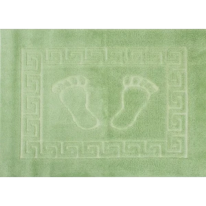 Коврик для ванной комнаты Foot 50x70 см цвет светло-зелёный