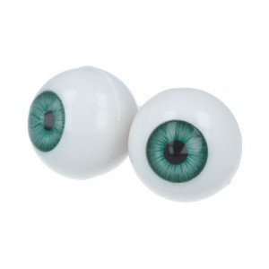 406003 Глаза акриловые для кукол №2 2 шт 18 мм зеленые Padico Co