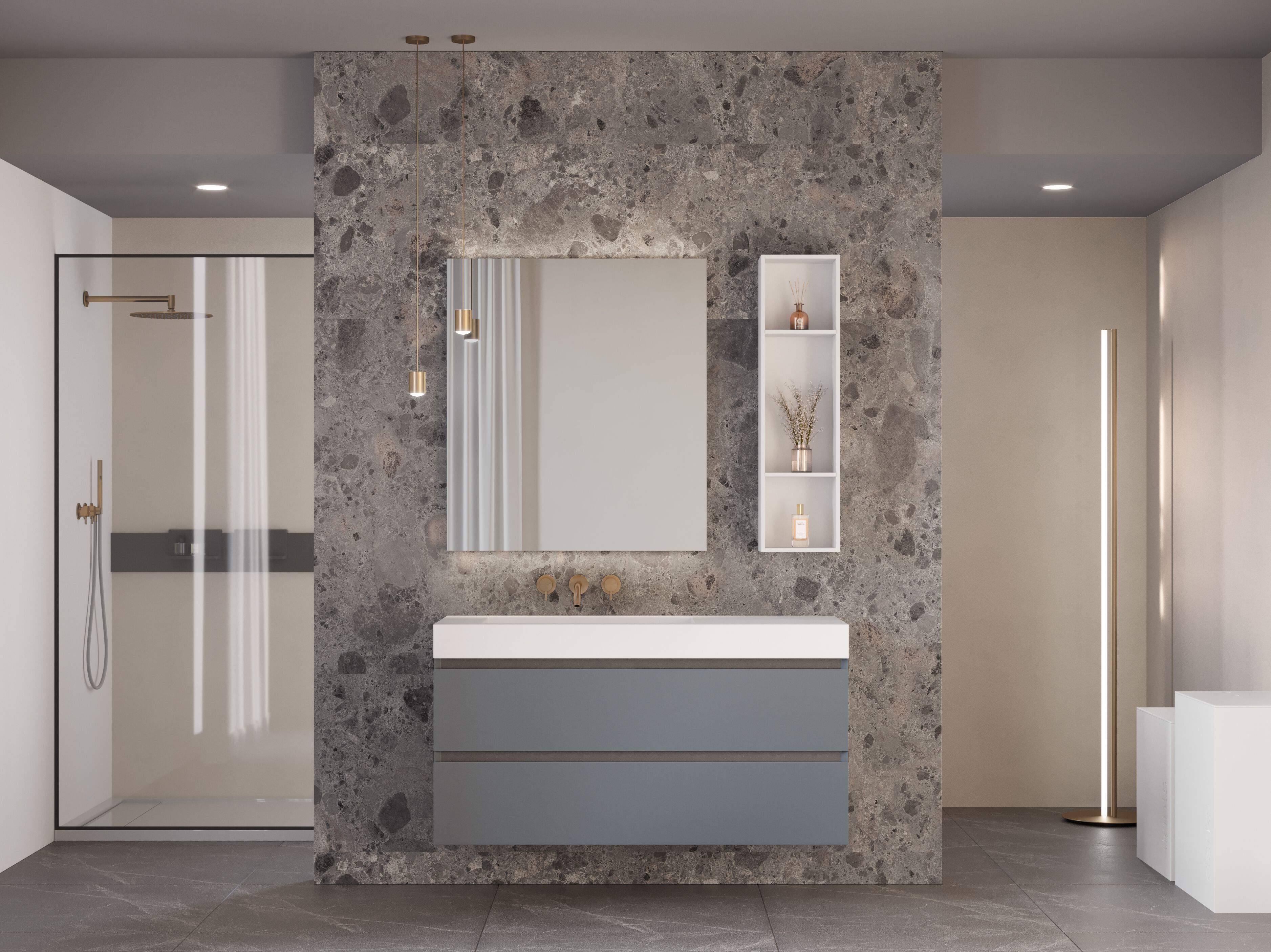 Подвесной умывальник Corian® Acquapazza PLAY with Matter ARCH-00040721