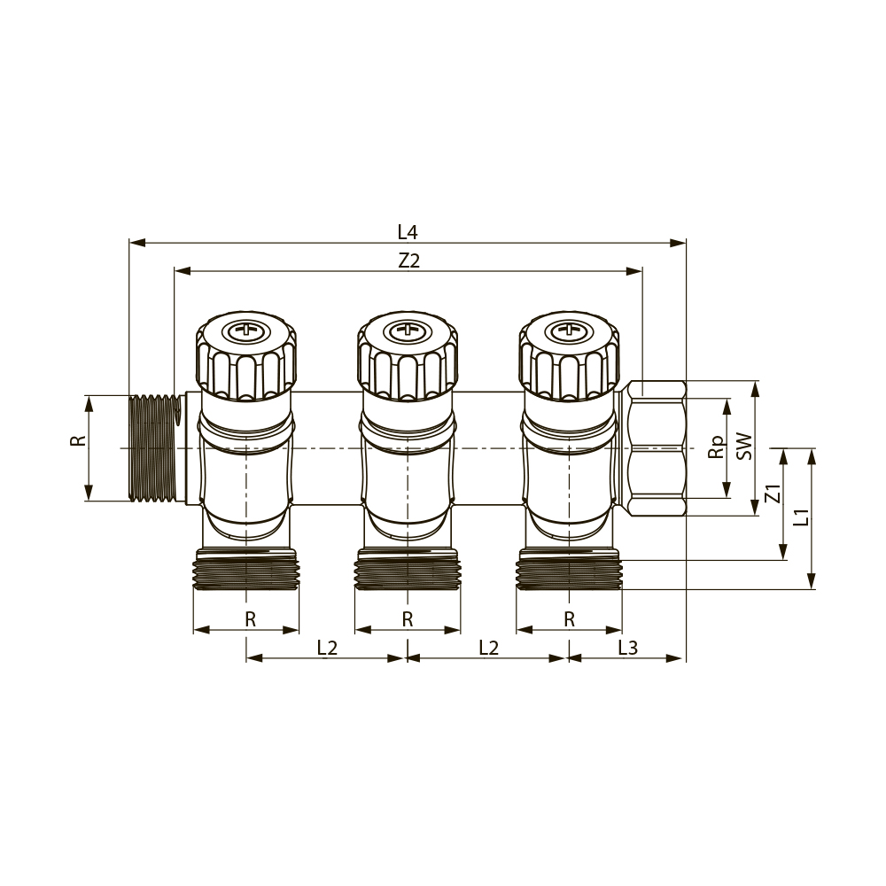 8730040 Коллекторы и шкафы Tece  - Вид №1