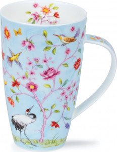 10637716 Dunoon Кружка Dunoon "Журавль.Хенли" 600мл (голубая) Фарфор костяной