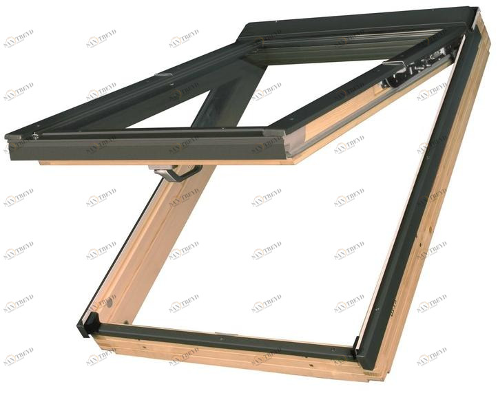 Fakro Мансардное окно из сосны с горизонтальным поворотом Finestra a doppia apertura preselect sun-id-1427641