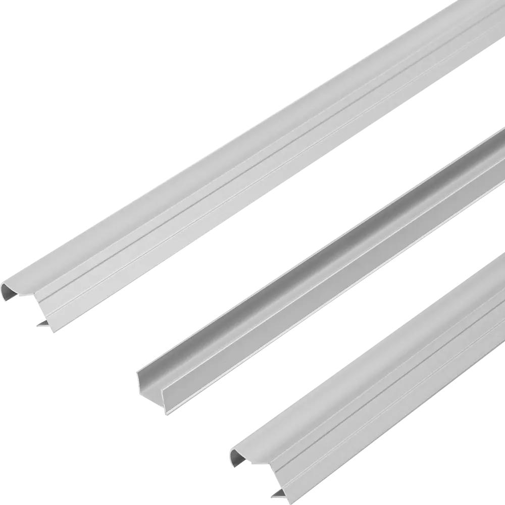 Комплект профилей для зеркальной двери Alfa 270x7 см алюминий цвет серебро STLM-2039967