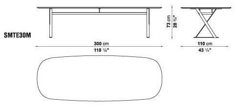 Maxalto Прямоугольный стол со столешницей из МДФ Pathos sun-id-1494695 - Вид №10