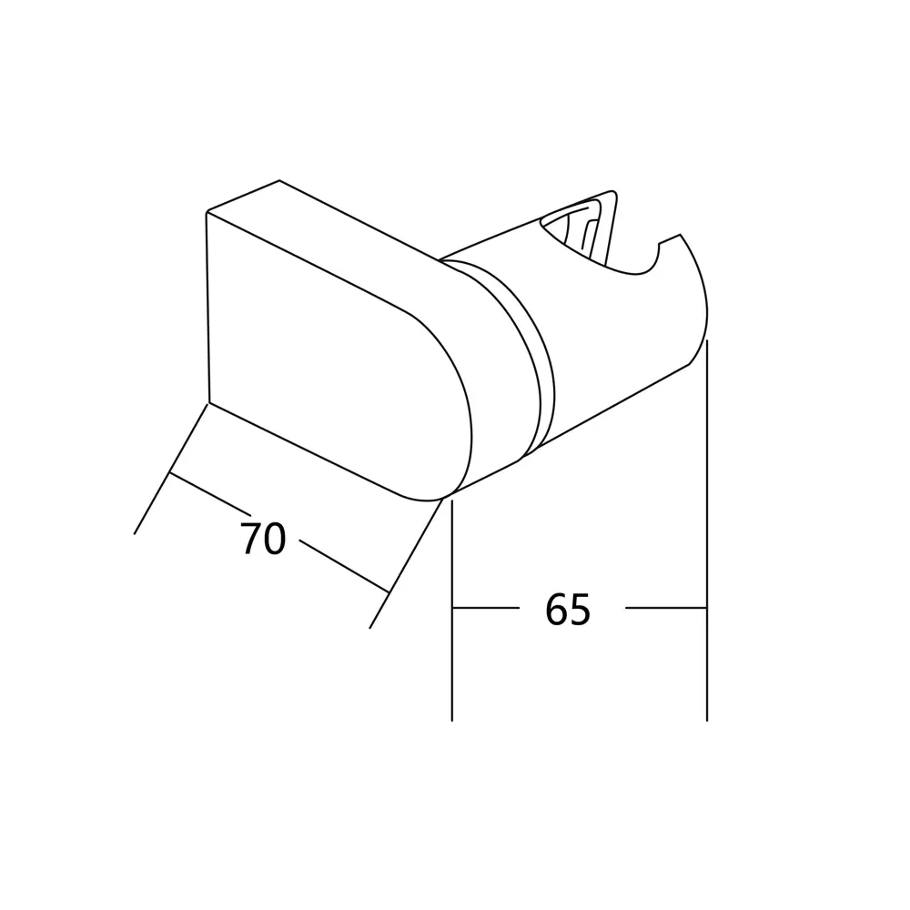 Держатель душевой лейки Esko Teer DD15 цвет хром STLM-2174947 - Вид №1