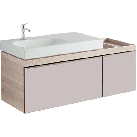 500.567.JJ.1 Шкафчик для раковины Geberit Citterio, с двумя выдвижными ящиками и полкой Geberit  - Вид №8
