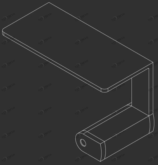 Ceadesign Полка для хранения, установка справа Lutezia -accessori Ltz 107