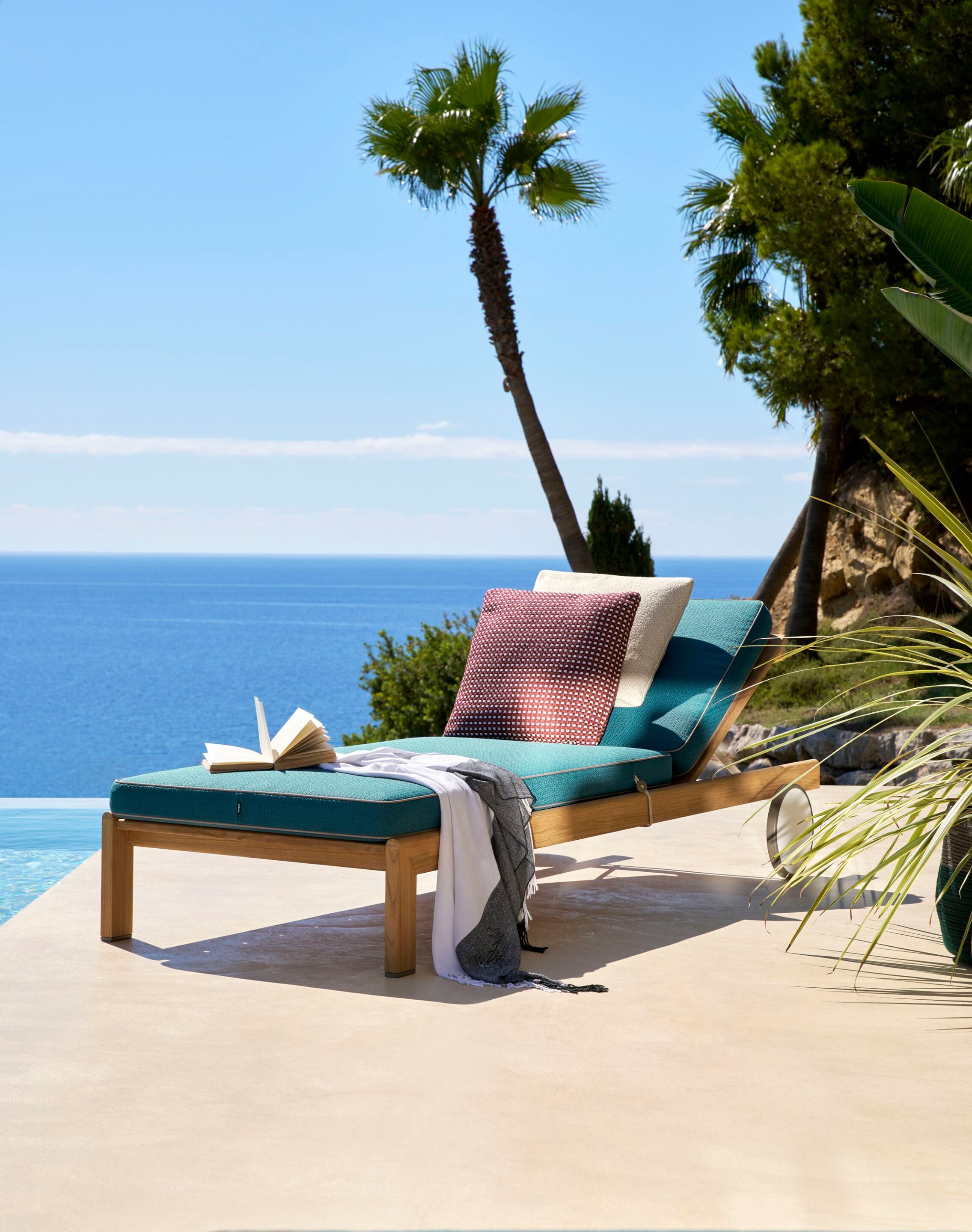 Тканевая откидная Садовая кровать с колесами CASSINA LIE OUT ARCH-00028746 - Вид №2