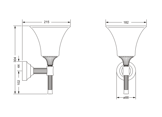 Настенный светильник JOERGER Cronos 637.00.061.000 - Вид №1