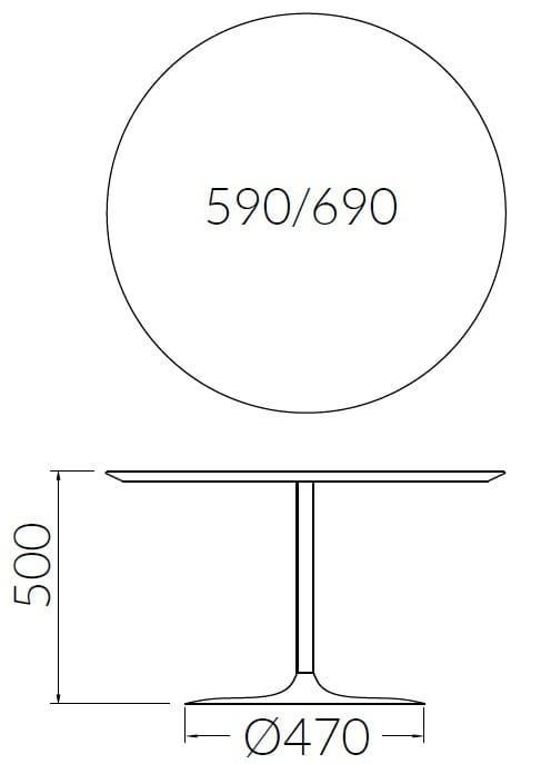 Круглый журнальный столик из ламината ALMA DESIGN Малена ARCH-00127873 - Вид №2