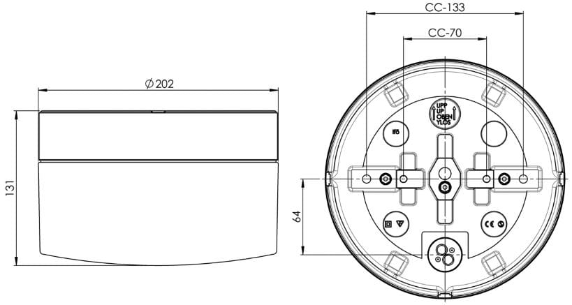 Настенный светильник / потолочный светильник из опала и фарфора с датчиком Ifö Electric Opus ARCH-00053751 - Вид №2