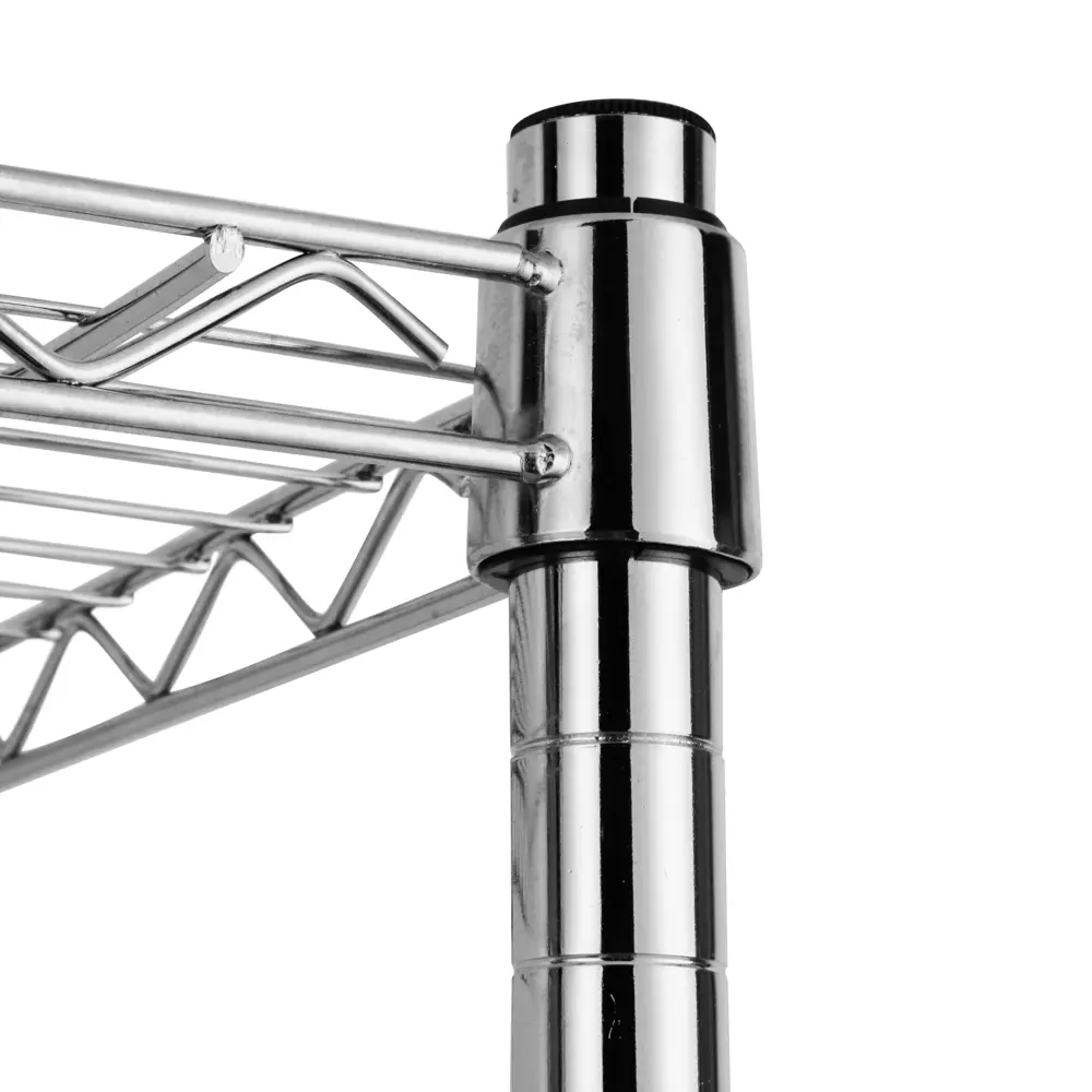 Стеллаж сетчатый KONSENSA 90x35x180 см цвет хром STLM-2202804 - Вид №3