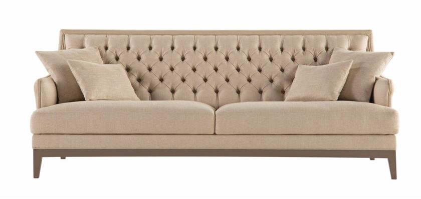 Roche Bobois Стеганый 3-местный кожаный диван Epoq sun-id-1390393 - Вид №1