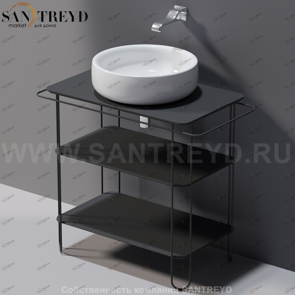 FI75SVBM Напольная раковина стоящая прямоугольная Ceramica Flaminia Filo