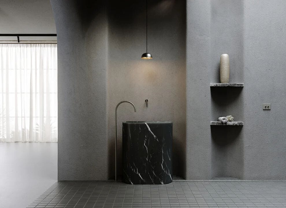 Индивидуальный мраморный отдельно стоящий умывальник COCOON John Pawson ARCH-00043475 - Вид №6