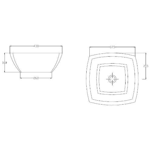 25377 Накладная раковина на столешницу  овальная Ceramica Hidra  - Вид №1