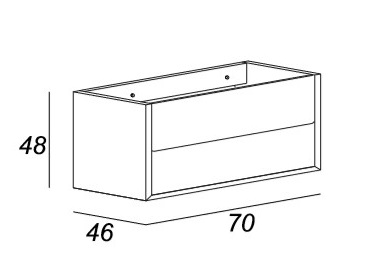 Мебель для ванной CEZARES BELLAGIO 70 Light Pink Stone - Вид №2