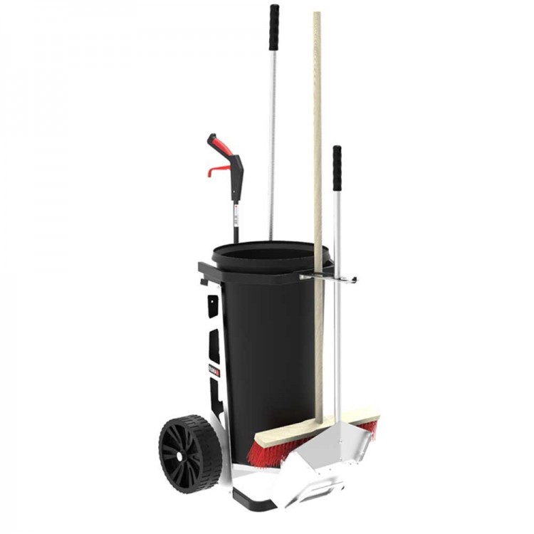 01451/2 FLORA Мусорная тележка для дворника FLORA Easy Uno для улиц, городских парков, придомовых территориях и загородных участков вместимость 60 л  - Вид №2