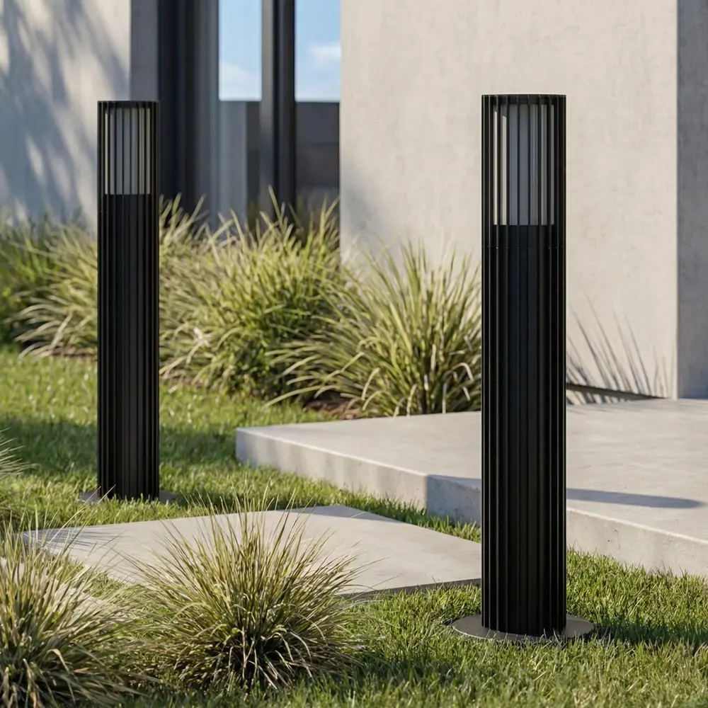 Фонарный столб без источника света Kreaforta Bacoor 50 см цвет черный STLM-2087683 - Вид №1