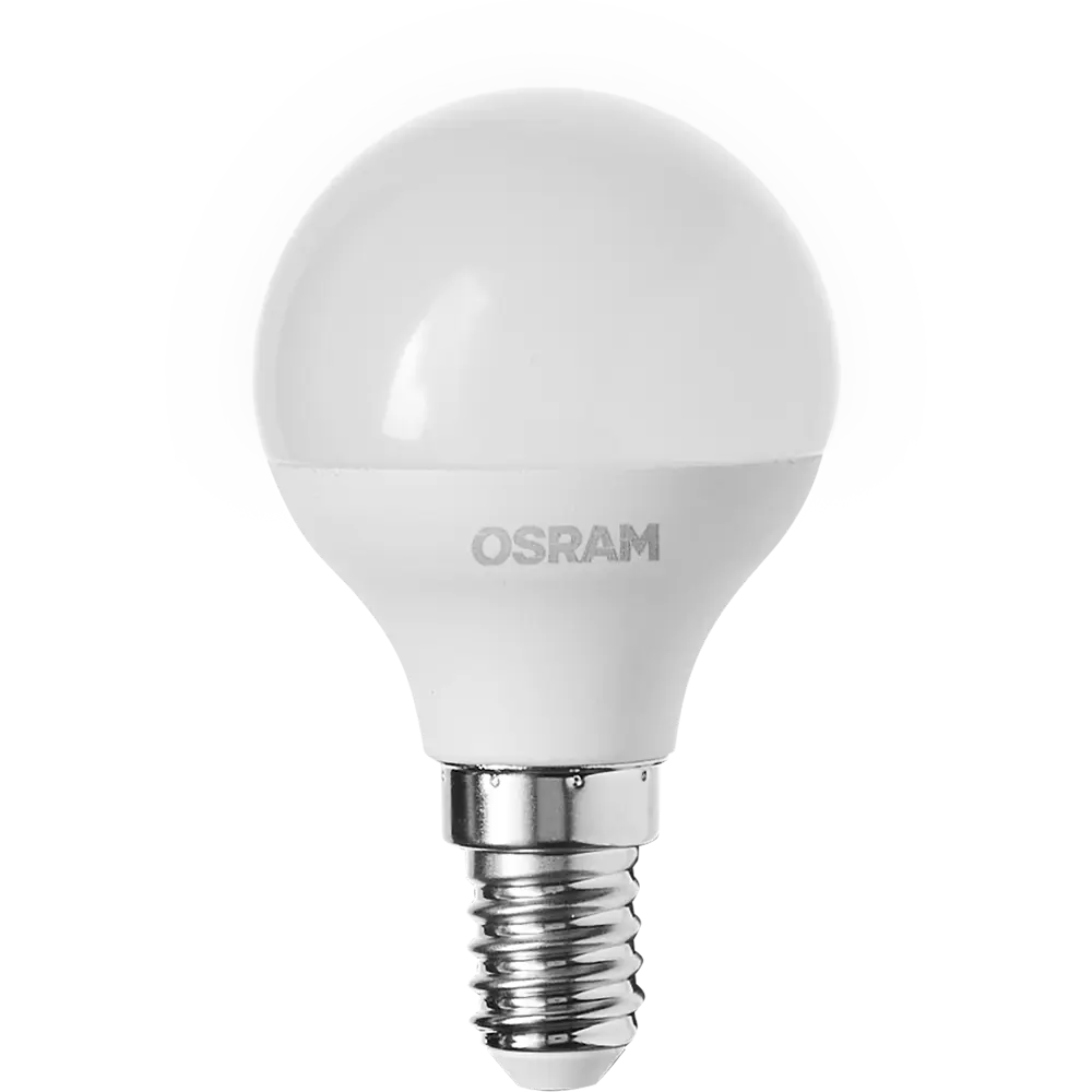 Лампа светодиодная Osram шар 5Вт 470Лм E14 нейтральный белый свет 85100607 STLM-2027862  - Вид №1