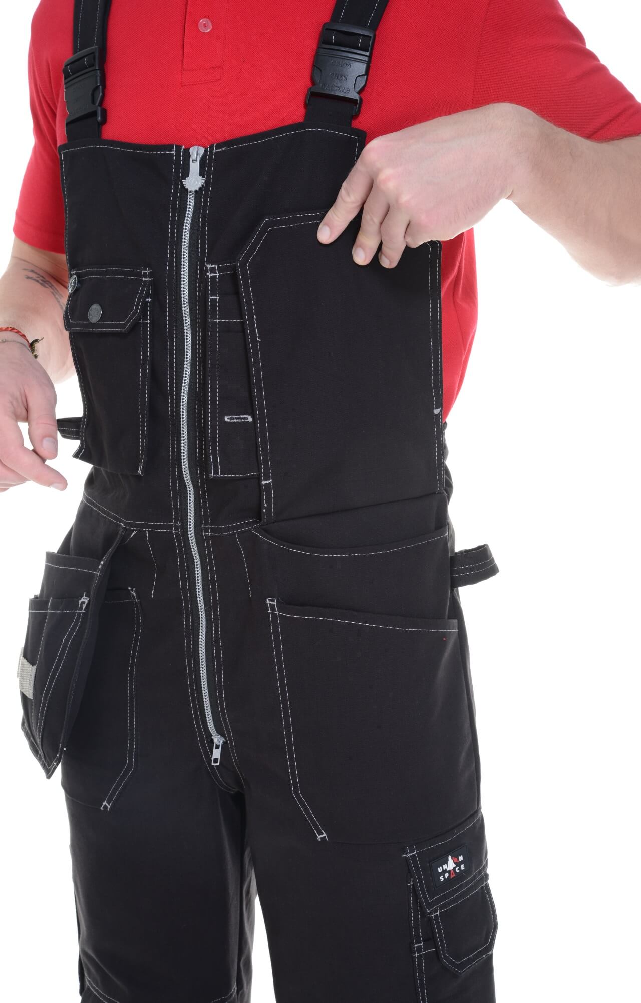 62310 Полукомбинезон  черный Union Space  Летняя спецодежда  размер 52-54/182-188  - Вид №7
