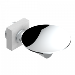 G3V-546 Мыльница настенная Ø 100 мм Thg-paris Montaigne marbre blanc Vénus Хром