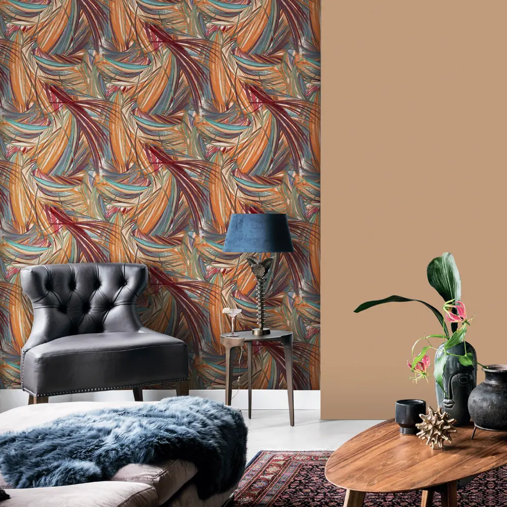 Обои флизелиновые Erismann Bolero оранжевые 1.06 м 60009-16 STLM-2104989 - Вид №2