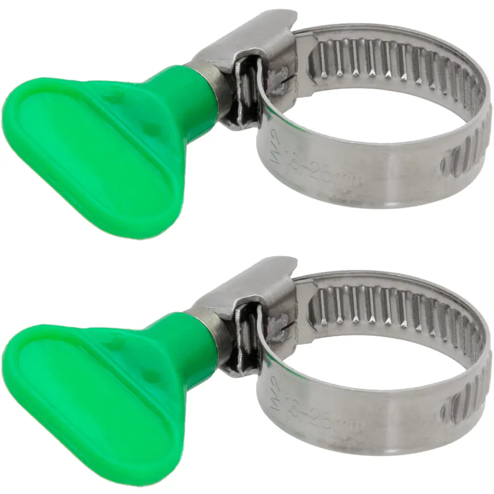 Хомут червячный MasterProf 030025, ø16-25 мм, нержавеющая сталь, 2 шт STLM-2179959