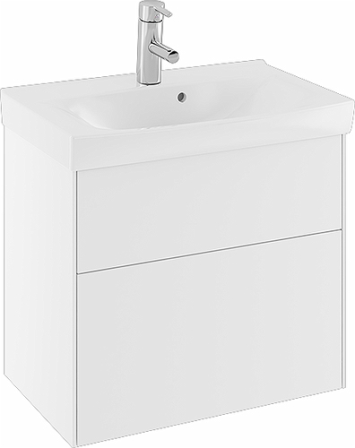 47443 IFO Sense тумба под умывальник с двумя ящиками, W = 900 мм, W1 = 922 мм, мол. - Вид №2