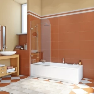 Шторка на ванну 80x160 GV-861B прозрачное стекло 6 мм GUTEWETTER TREND PEARL