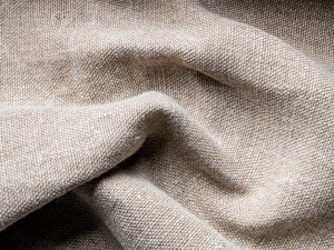 Льняная однотонная ткань