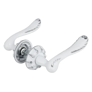 Дверные ручки Edson EDS-55H-R3, цвет белый хром