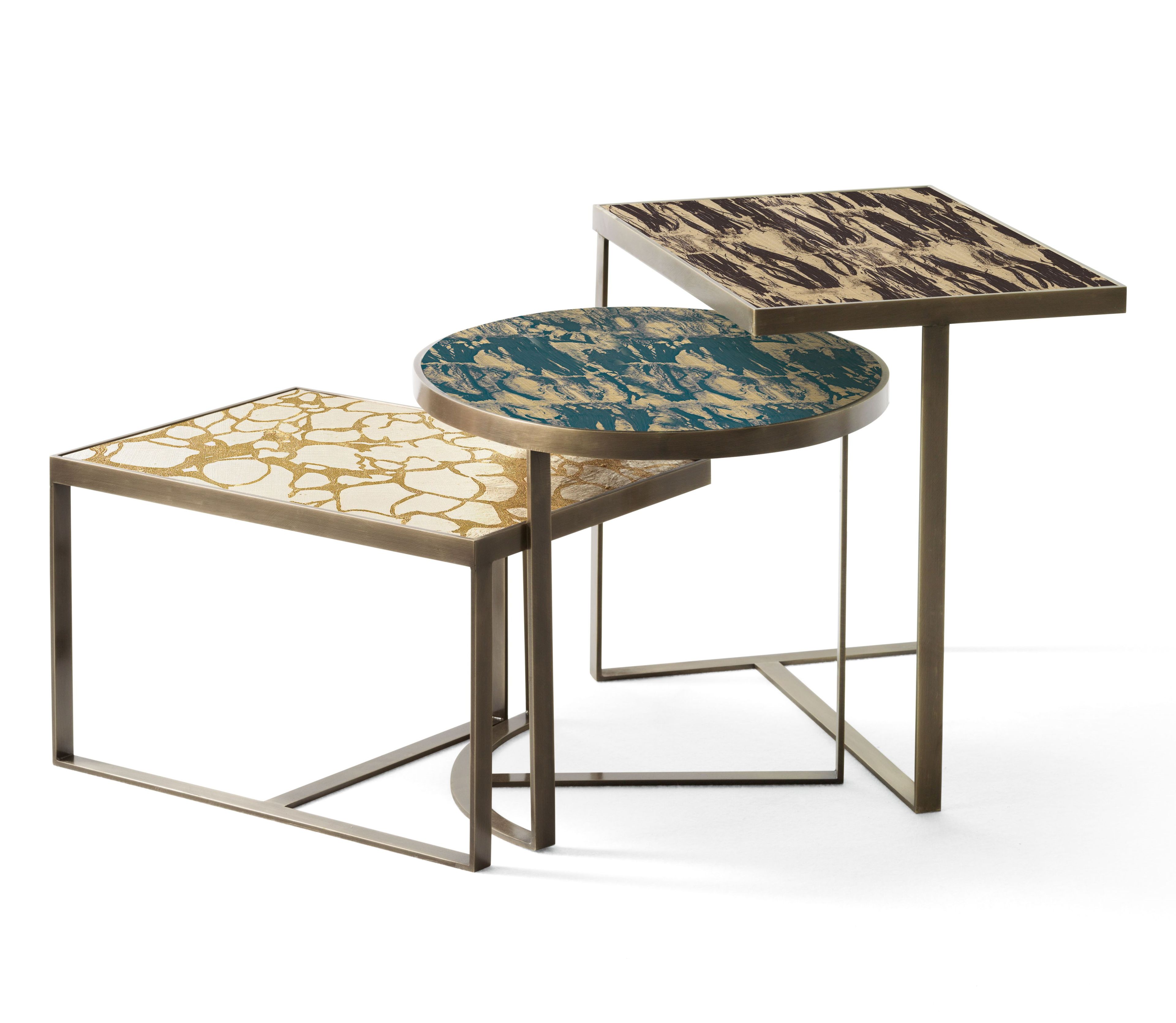 Овальный журнальный столик с тканевым покрытием из дерева Cantori Венеция ARCH-00141041 - Вид №3