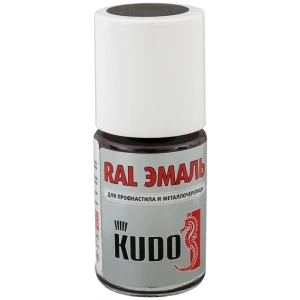 Эмаль для металлочерепицы Kudo с кисточкой цвет шоколадно-коричневый 15 мл