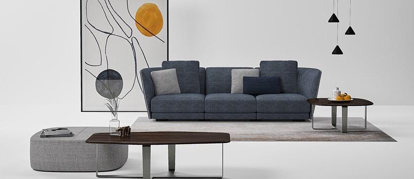 Grado Design 3-х местный тканевый диван Halle Hal - sf - 3s - Вид №1